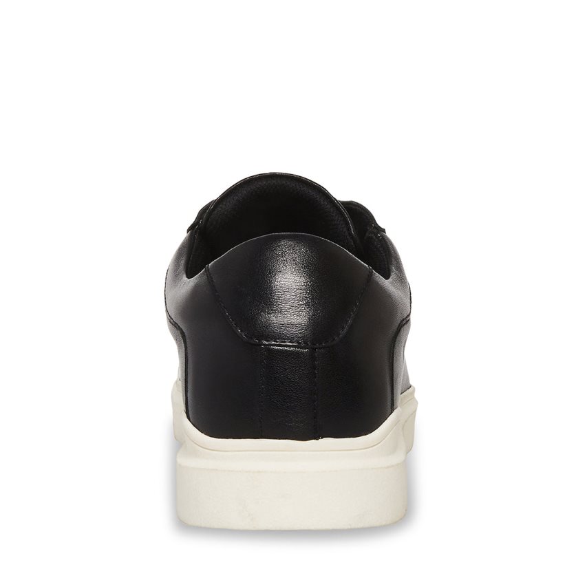 Zapatillas Steve Madden Tilton Cuero Hombre Negras | ES UB2396